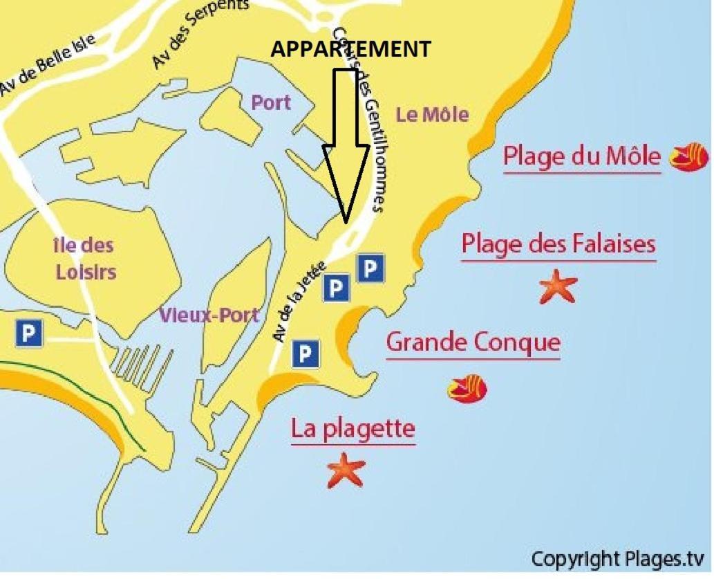Cap D'Agde 300M Plage Du Mole,Vue Port,Parking,Lave Linge,Piscine Apartment Ngoại thất bức ảnh
